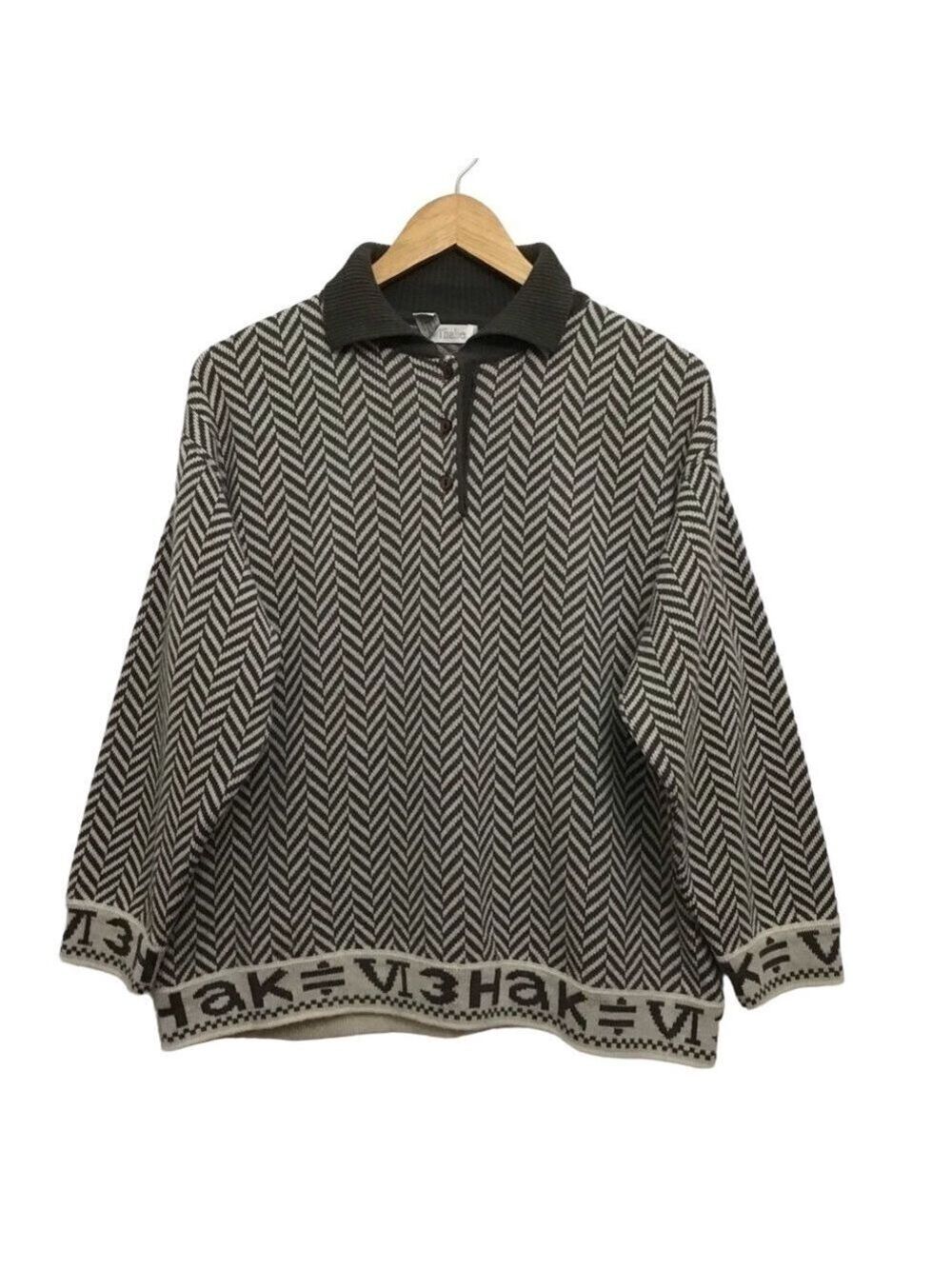 THALIE chunky knit wool blend sweater small neutral tones fall winter co…